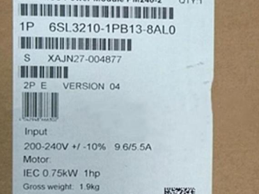 Siemens 6SL3210-1PB13-8AL0 is a power module